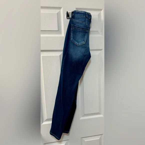 KanCan Dark Blue Distressed Skinny Jeans - Picture 2 of 3